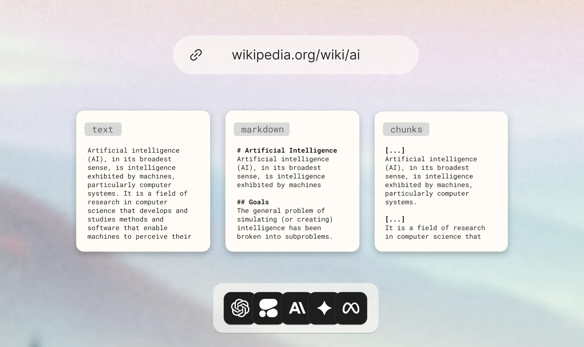 Extract web data without the noise.